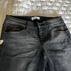 Kan Can skinny black jeans